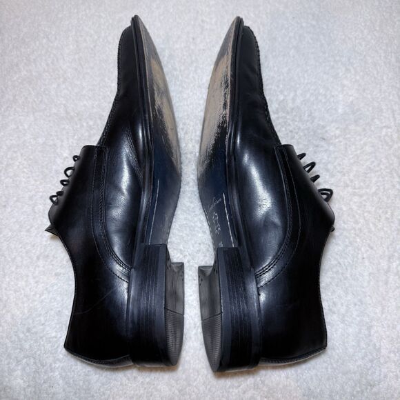 Kenneth Cole Reaction Shoes Mens 11.5M Get Busy Dress Oxford Black Leather